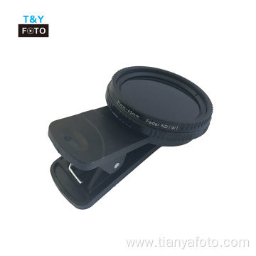 37mm fader ND filter with clip for cellphone